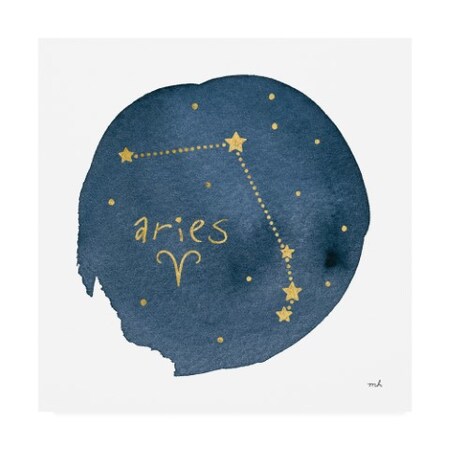 Moira Hershey 'Horoscope Aries' Canvas Art,35x35